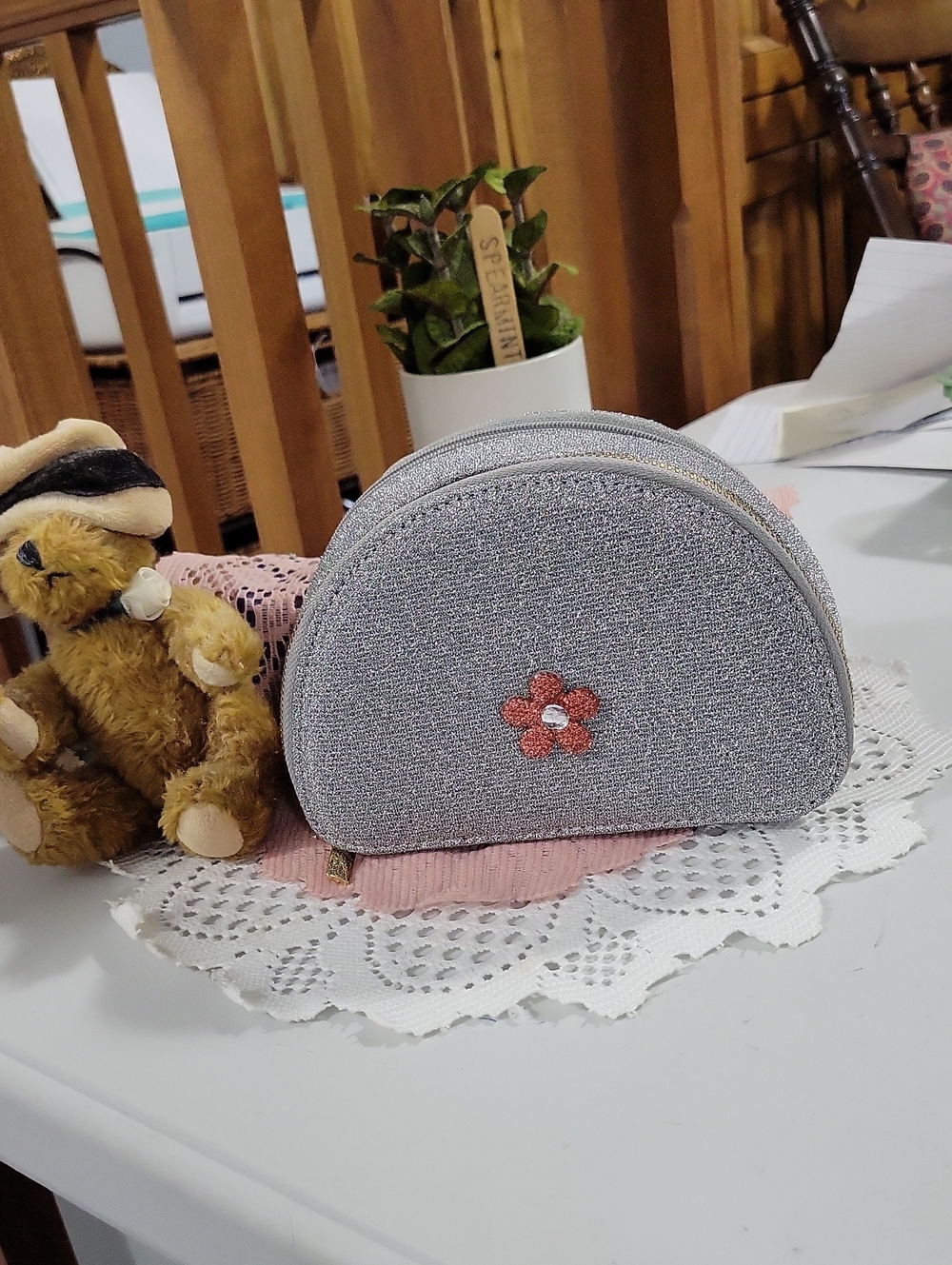 🌸🌺 double compartment jewelry case 🌺🌸